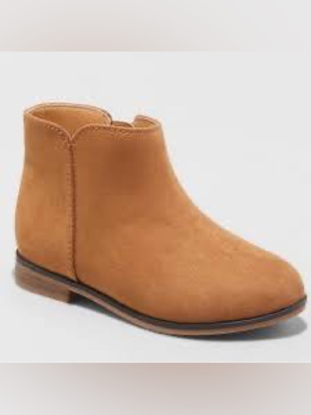 Cat & Jack Kids Tan Penelope Suede Ankle Boot 11T